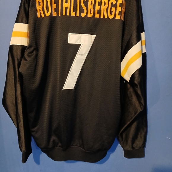 Pittsburgh Steelers Ben Roethlisberger, #7,  Lined Zipped Jacket.  XL - Picture 2 of 16